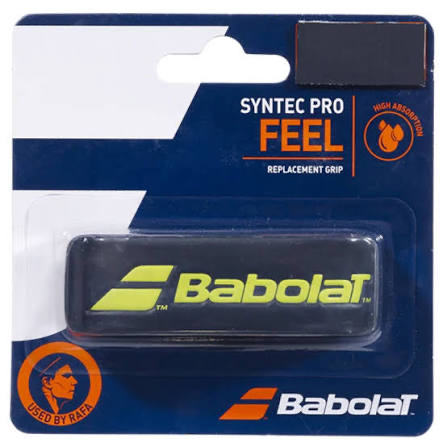 Babolat grip de remplacement Syntec Pro Feel noir et jaune