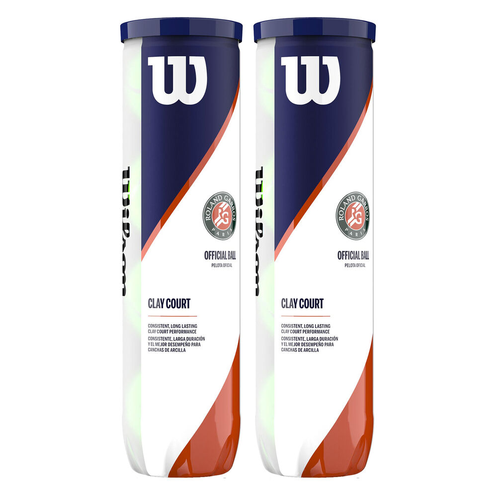 WILSON BIPACK DE 4 BALLES ROLAND GARROS OFFICIAL CLAY