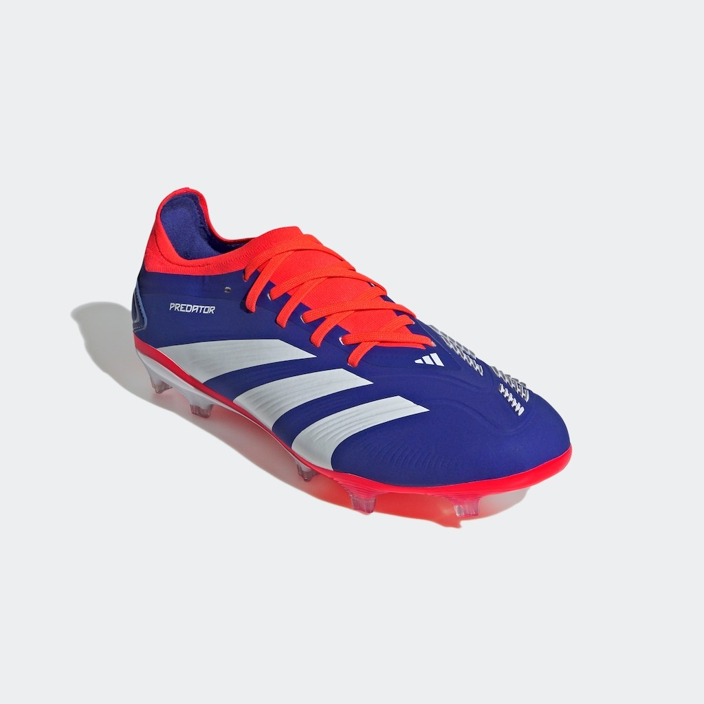 Adidas Chaussure Predator Pro Terrain souple Lucid Blue / Cloud White / Solar Red