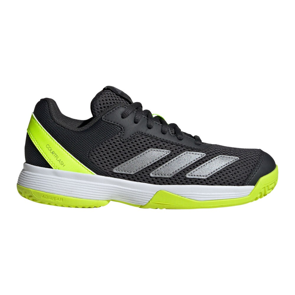 Adidas Courtflash K Enfants noir/vert fluo