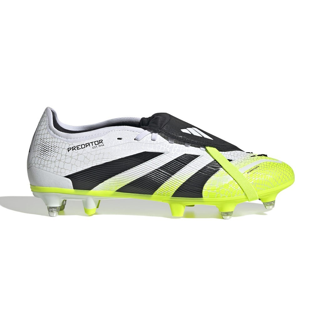 Adidas Predator Pro FT Gazon Naturel Chaussures de Foot (FG) Blanc Noir Néon Jaune