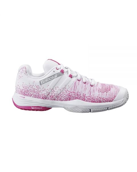 CHAUSSURES BABOLAT FEMME SENSA BLANC ROSE