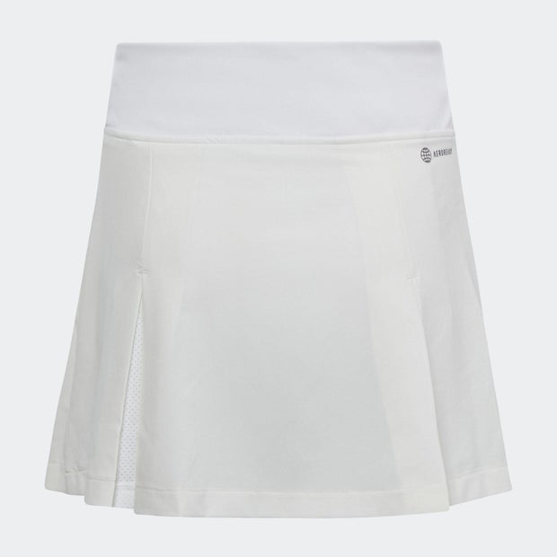 Adidas jupe de tennis plissée pour fille blanche