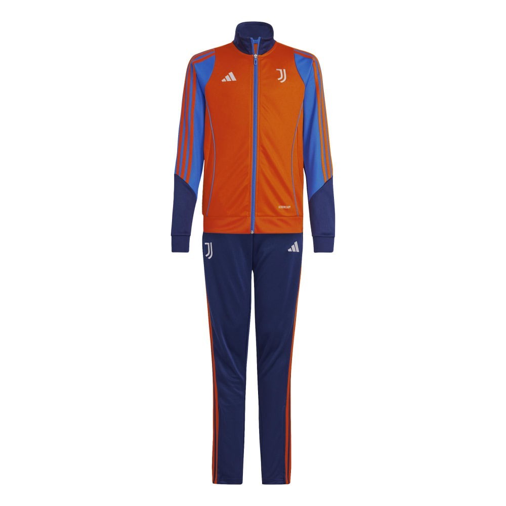 Adidas Juventus Survêtement Full-Zip 2024-2025 Enfants Orange Bleu Foncé Bleu Blanc