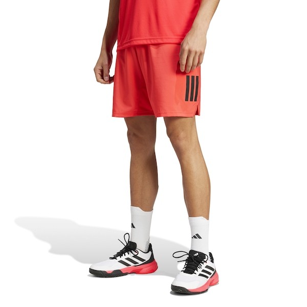 Adidas Short Club Tennis Climacool 3 bandes Semi Lucid Red