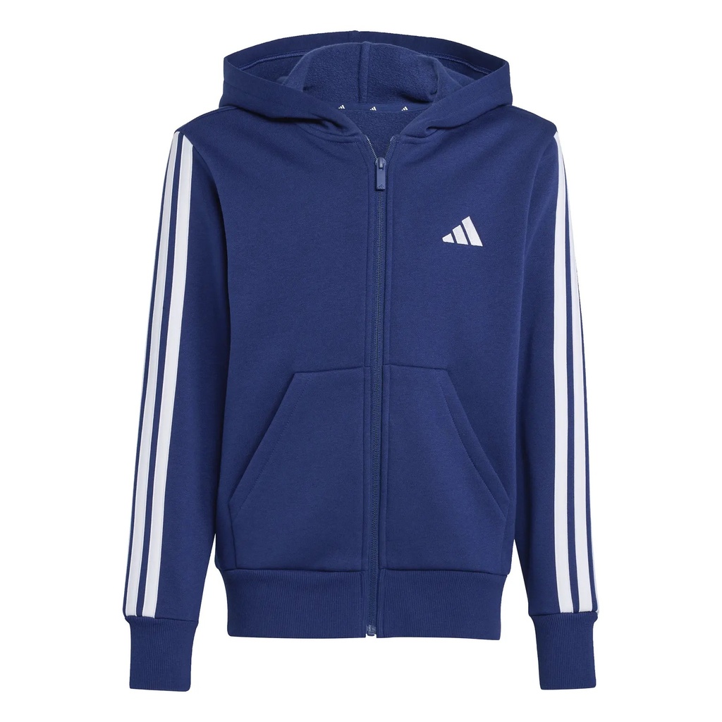 Adidas Sweatshirt zippé à capuche garçon Essentials Bleu