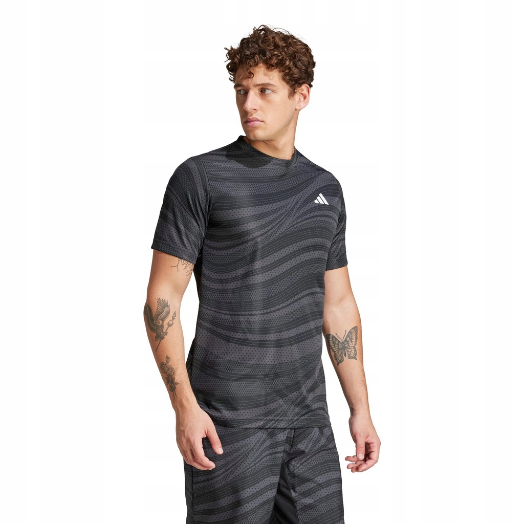 Adidas tee-shirt de tennis homme graphique club climacool noir