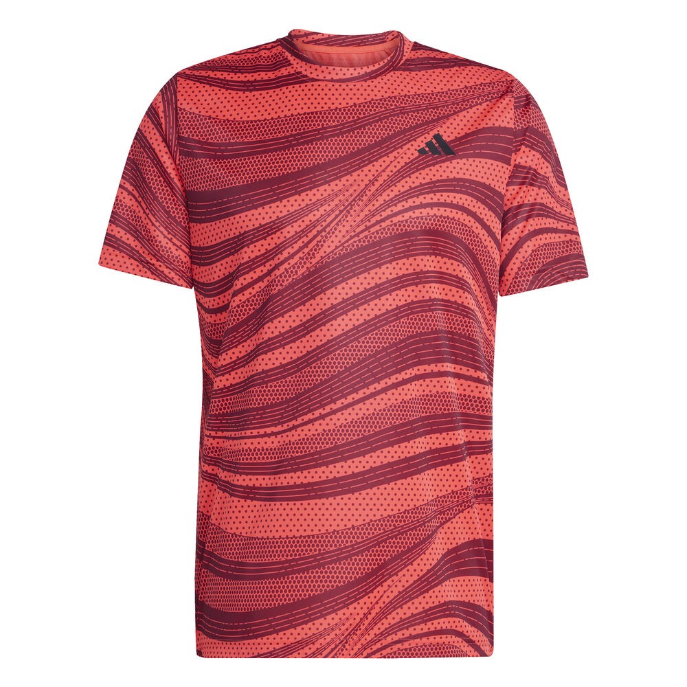 Adidas tee-shirt de tennis homme graphique club climacool rouge