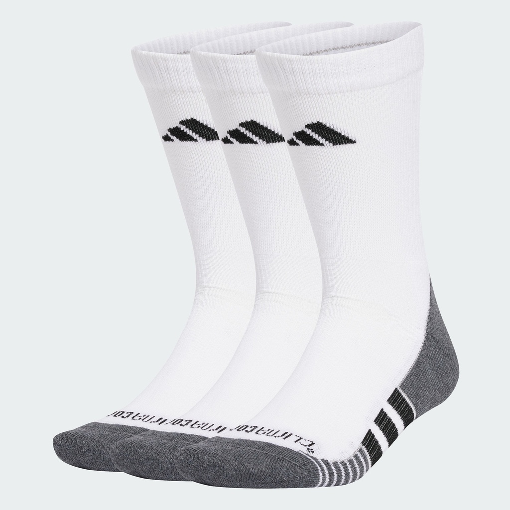 [JD9575-S] Adidas Chaussettes mi-mollet rembourrées Performance Climacool (3 paires) blanc/noir (37-39)