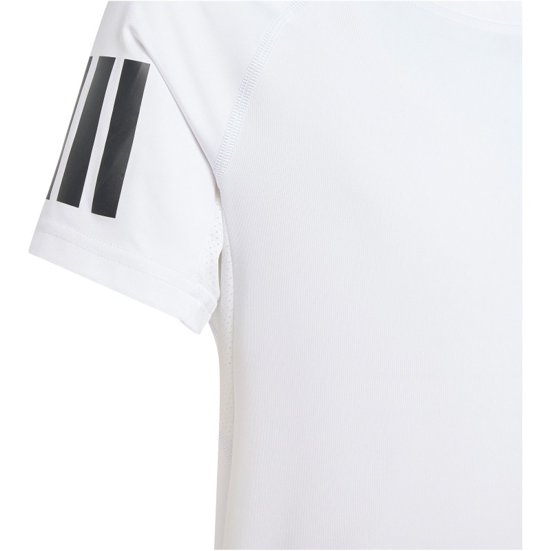 Adidas T-shirt 3 bandes Club Tennis Enfants blanc