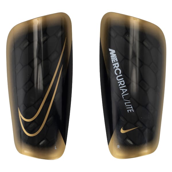 Nike Mercurial Lite Protège-tibias de football Noir/or