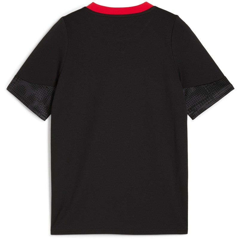 PUMA AC Milan Maillot d'Entraînement 2025-2026 Enfants Noir Rouge