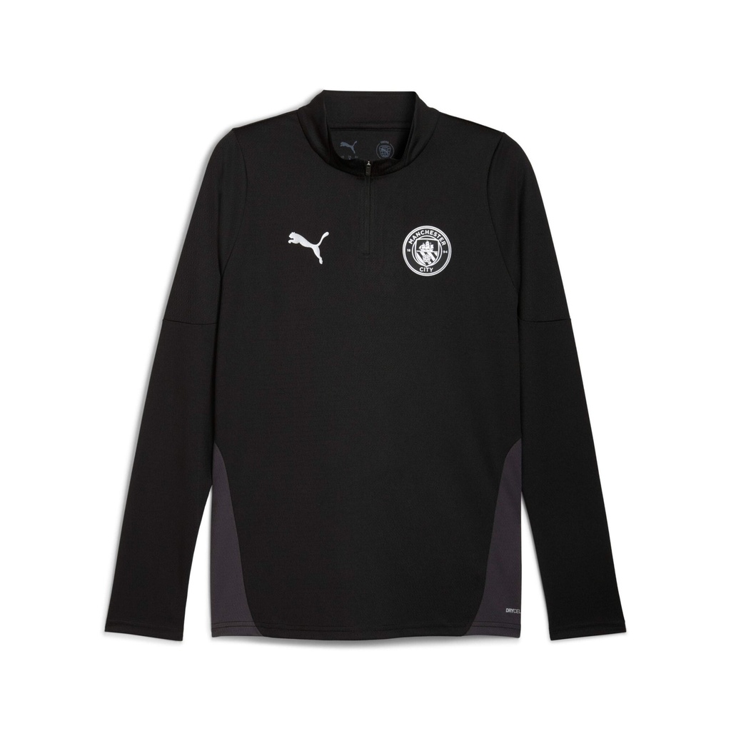 PUMA Manchester City Haut d'Entraînement 1/4-Zip 2025-2026 Noir Argenté (S)