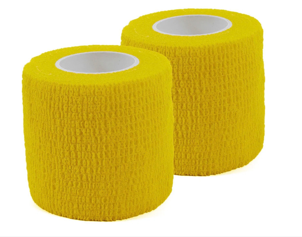 Stanno tape pour chaussettes jaune (Pack de 2)