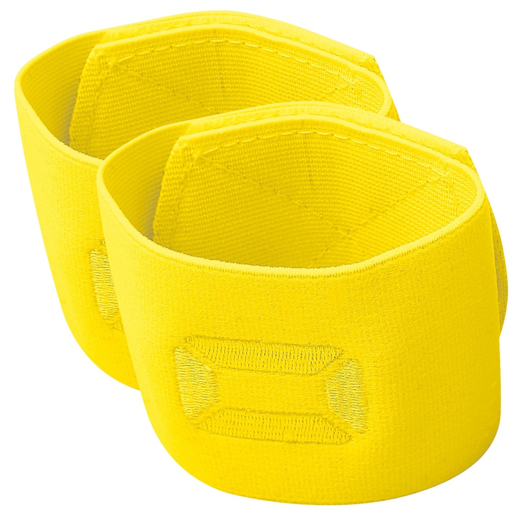 Stanno élastique de maintien pour protège-tibias jaune