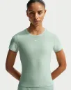 Nike Victory Haut de tennis à manches courtes Dri-FIT pour femme vert steam/blanc