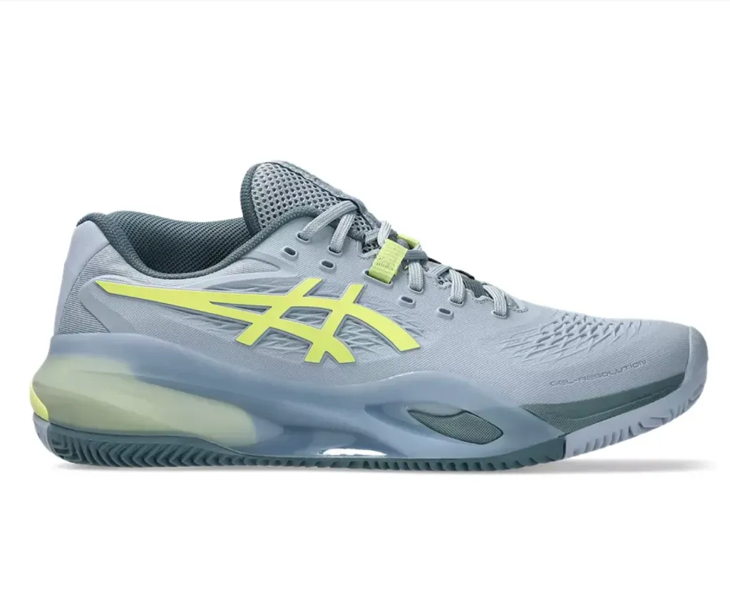 Asics chaussures de tennis Gel-Resolution X Clay hommes grey blue/pistachio