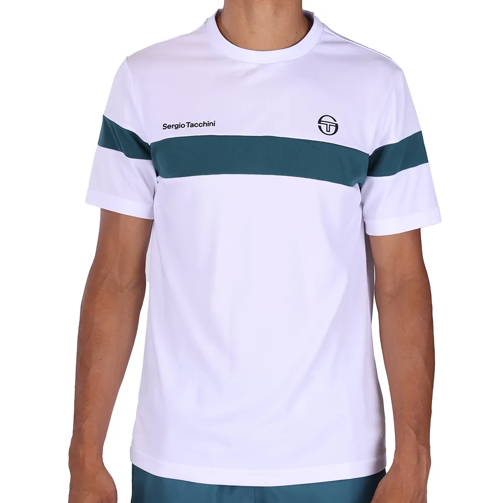 Sergio Tacchini LEONE PL T-SHIRT blanc/vert