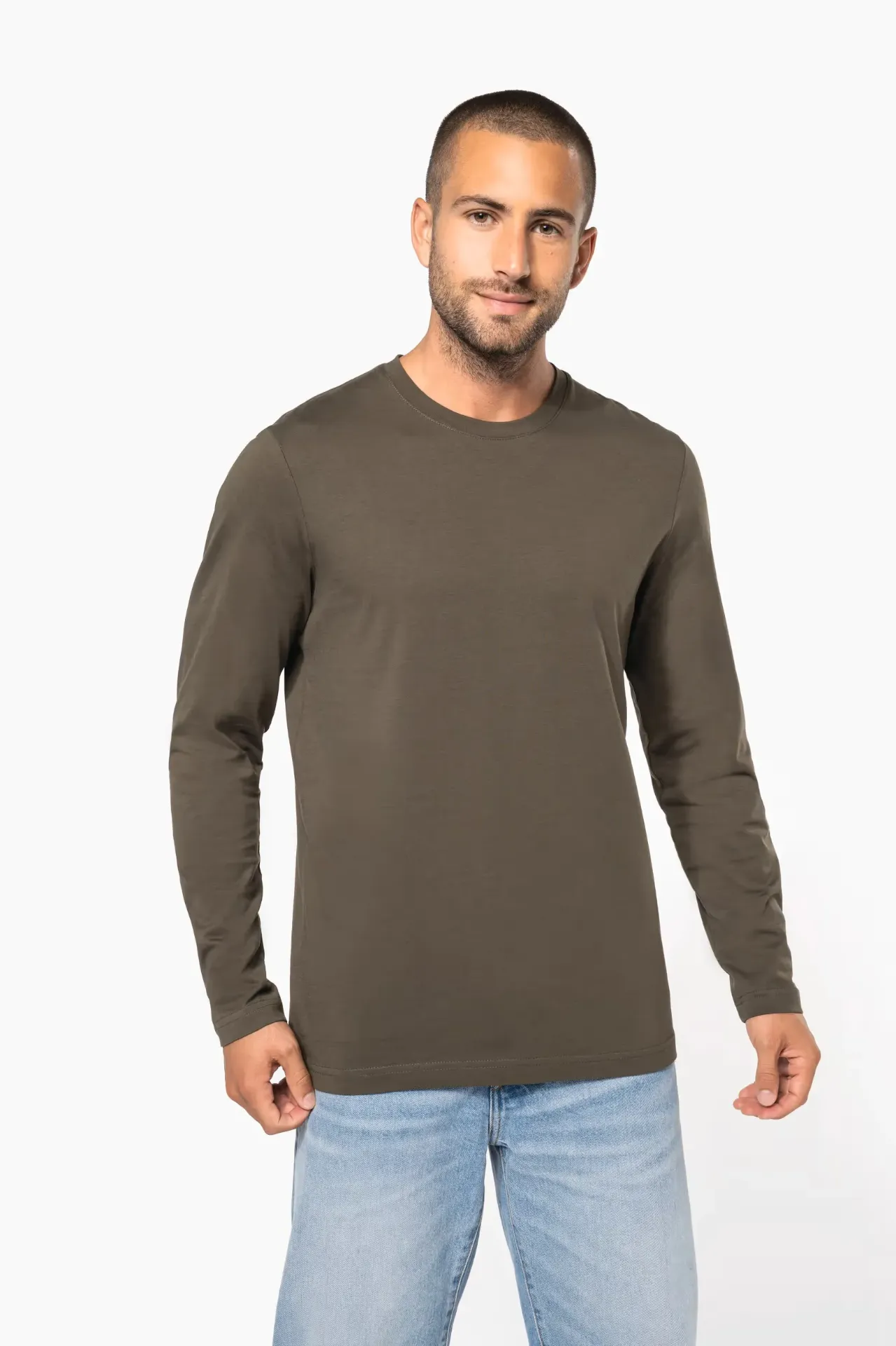 K359 - T-shirt col rond manches longues homme
