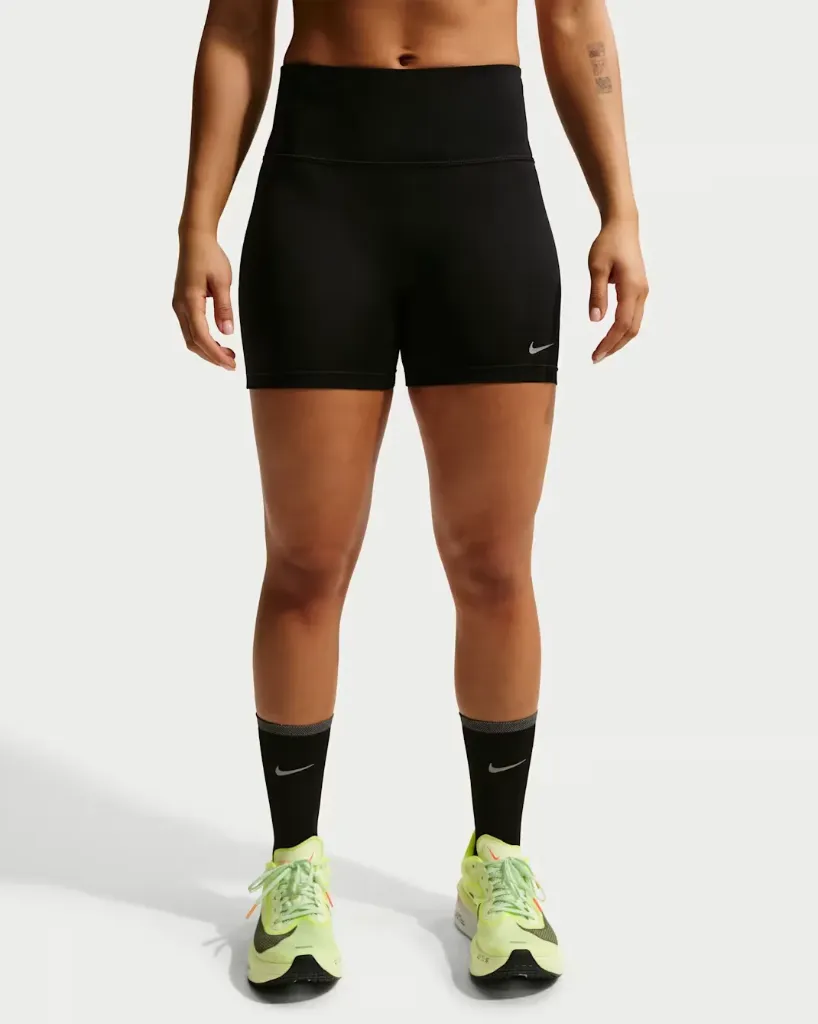 Nike Tempo Short de running ajusté taille haute 10 cm pour femme noir