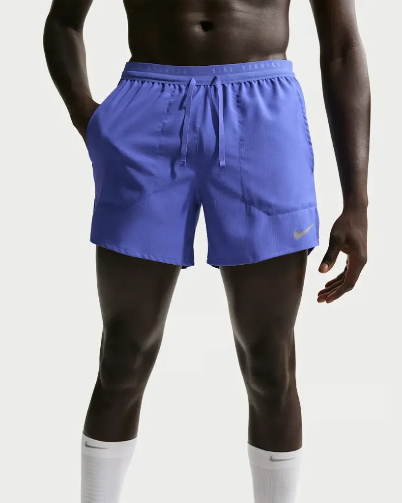 Nike Stride Short de running avec sous-short intégré Dri-FIT 13 cm pour homme Lapis