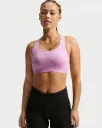 Nike Swift Brassière de sport à maintien supérieur avec doublure légère pour femme light magenta/silver
