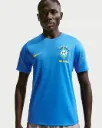 Brésil Strike Haut à manches courtes Nike Football Dri-FIT pour homme