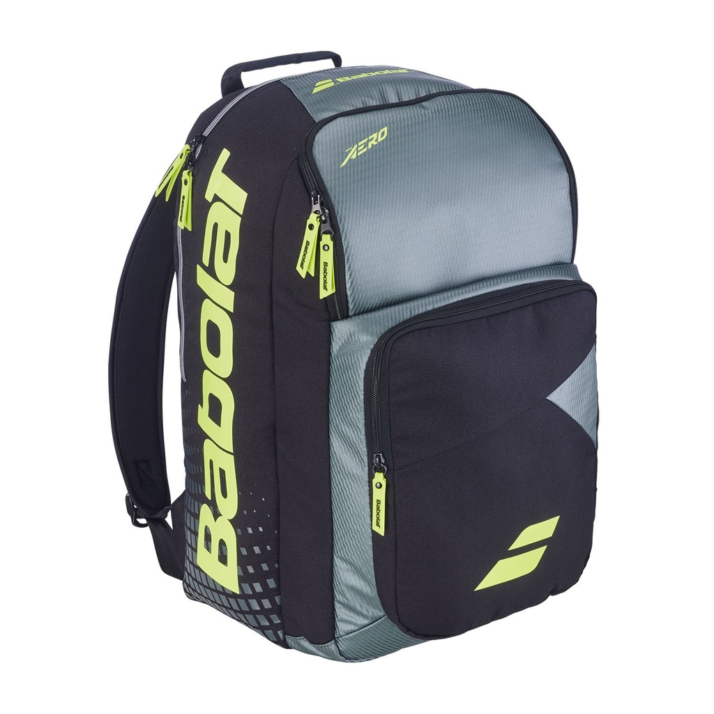 Babolat Backpack Pure Aero Gris Métallisé / Noir / Jaune Fluo