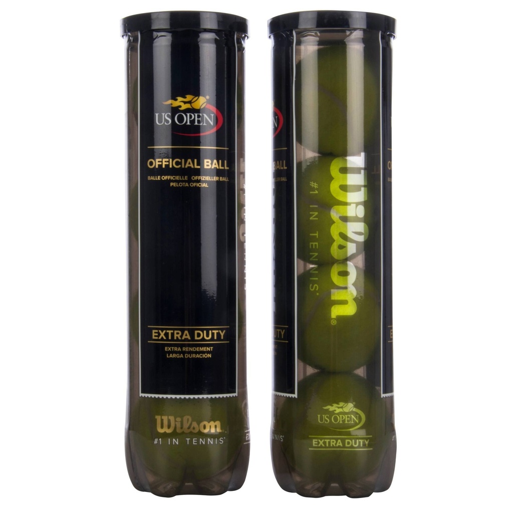 [WRT11752P] Wilson balles de tennis US Open (Tube de 4) - bi-pack