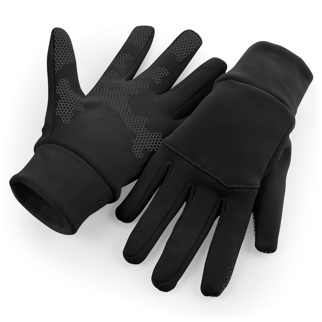 [B310_77316_77314] Beechfield® Gants de sport Softshell Black (B310) (S/M)