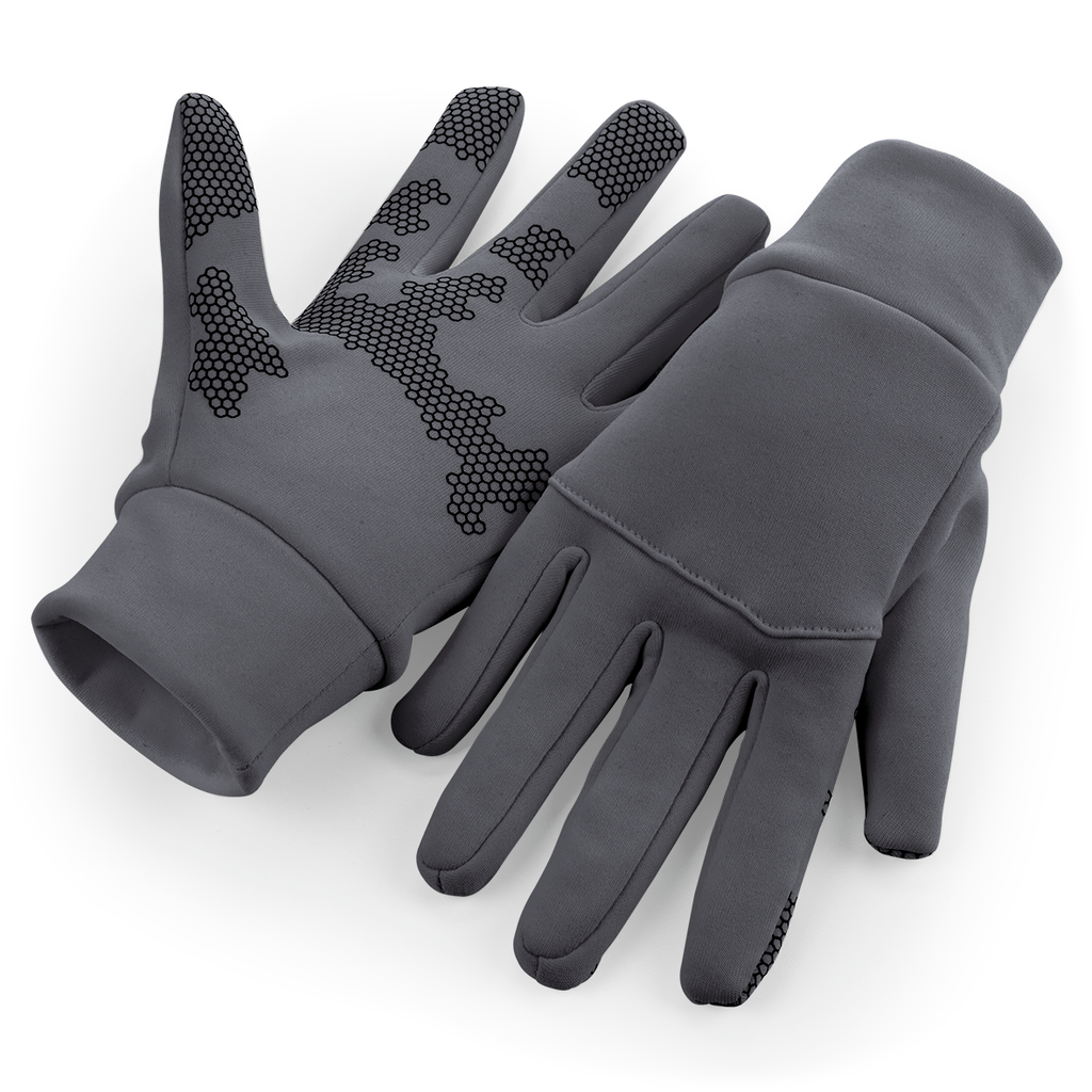 [B310_77317_77314] Beechfield® Gants de sport Softshell Graphite Grey (B310) (S/M)