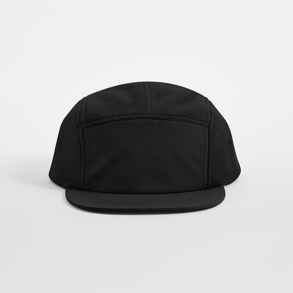 [B220R-Black-One Size] Beechfield® Casquette campeur d'extérieur en polaire recyclée Black (B220R)