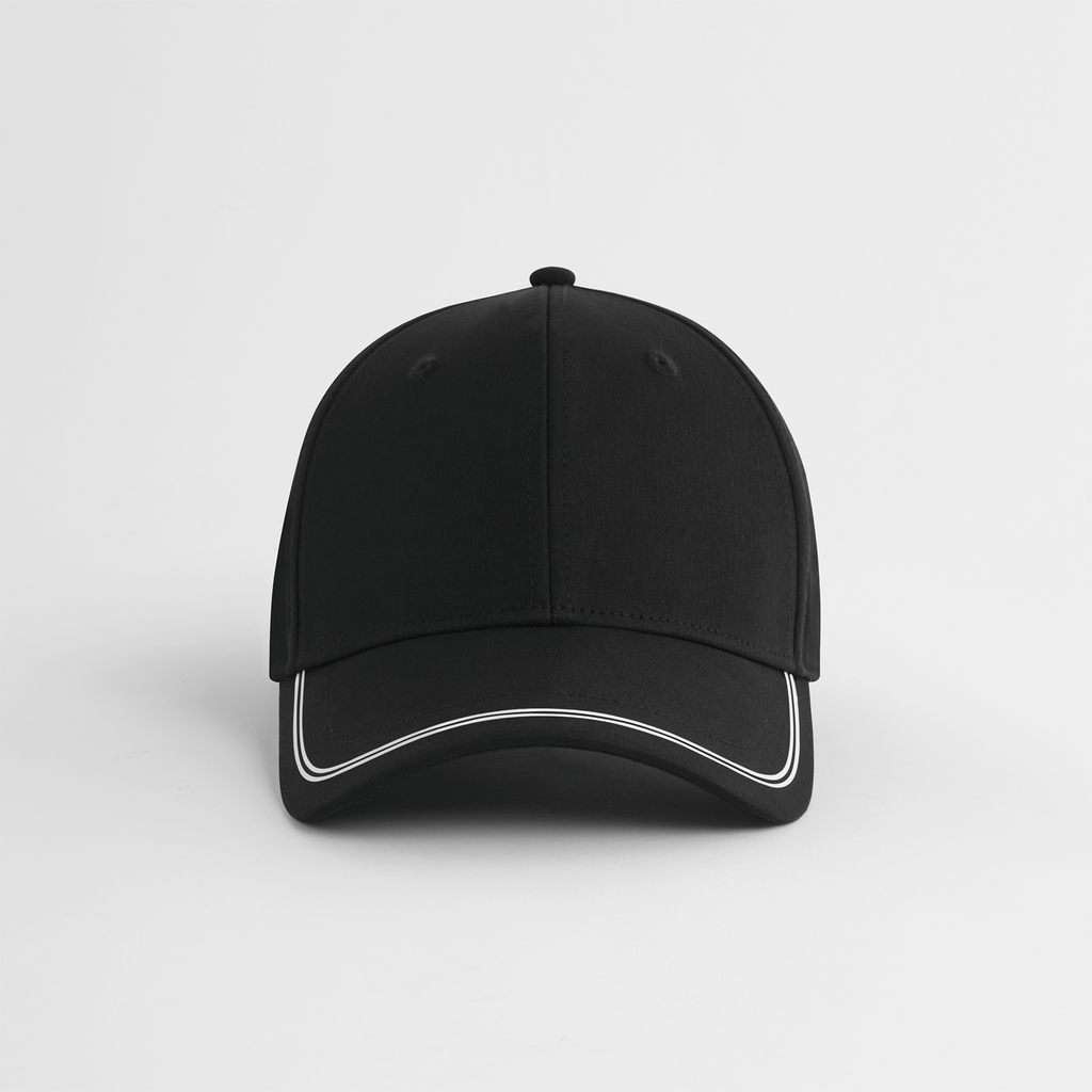 [B166R-Black - White-One Size] Beechfield® Casquette de sport Black / White (B166R)