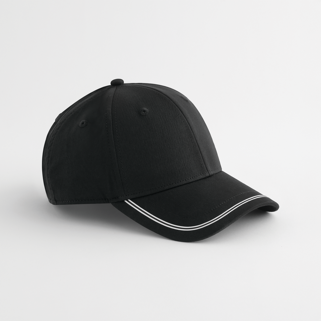 Beechfield® Casquette de sport Black / White (B166R)