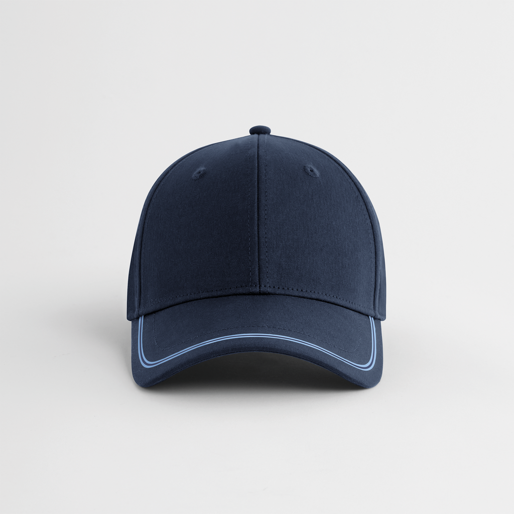 [B166R-Navy - Sky-One Size] Beechfield® Casquette de sport Navy / Sky (B166R)