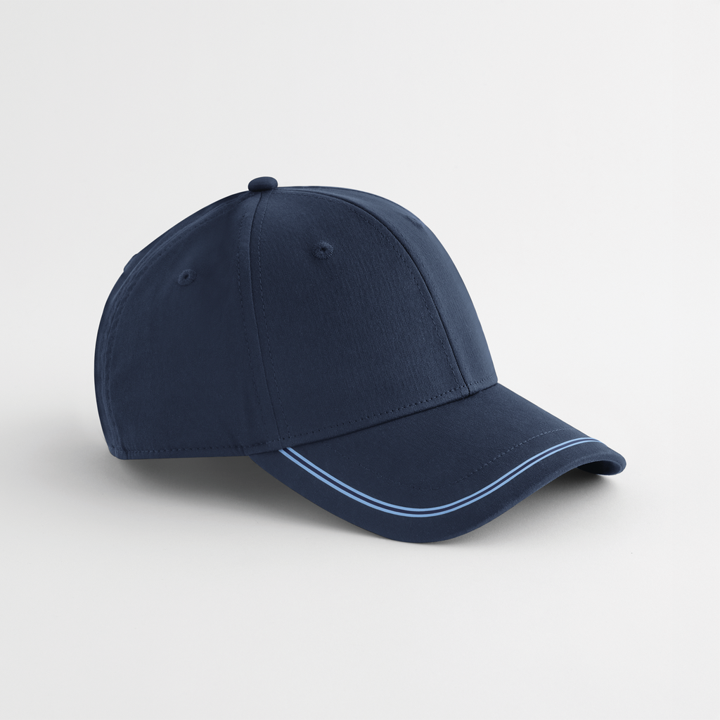 Beechfield® Casquette de sport Navy / Sky (B166R)