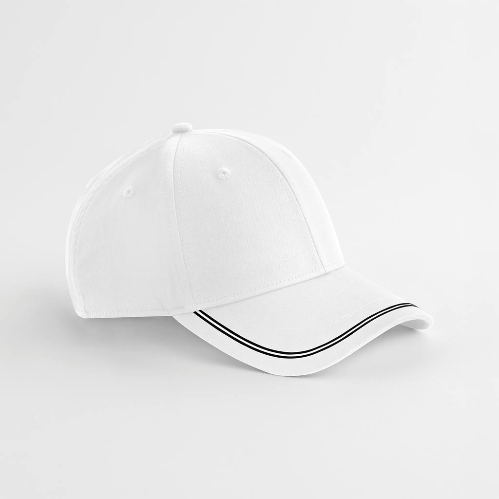 Beechfield® Casquette de sport White / Black (B166R)