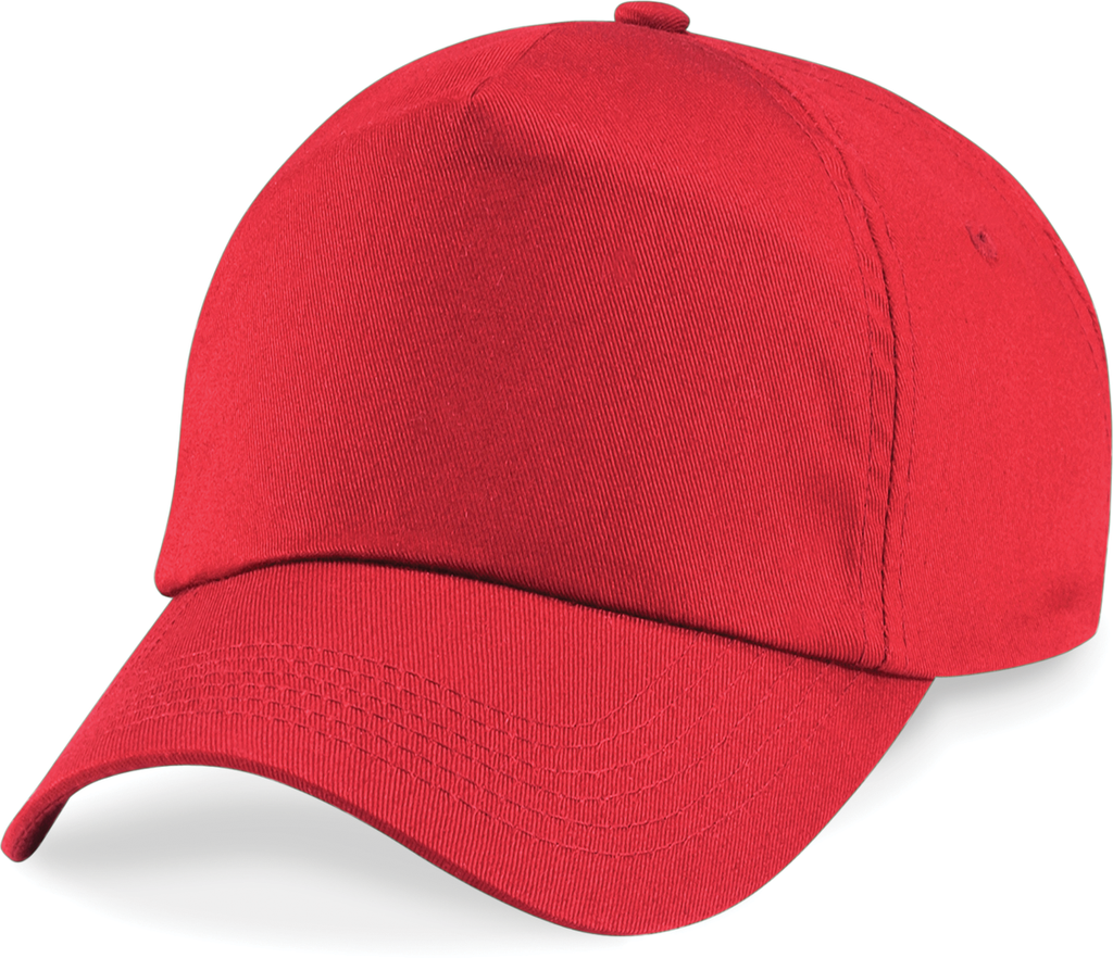 [B10-Bright Red-One Size] Beechfield® Casquette originale 5 panneaux Bright Red (B10)