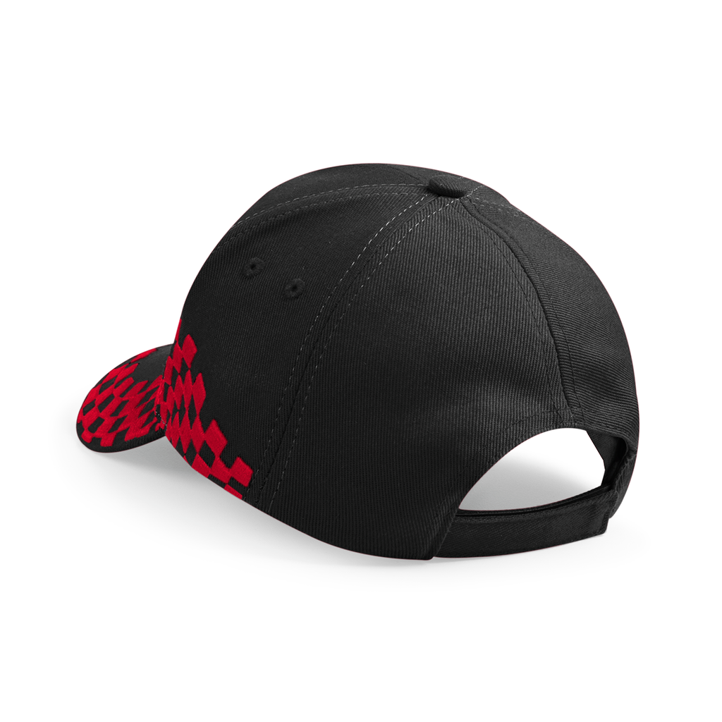 Beechfield® Casquette Grand Prix Black / Classic Red (B159)