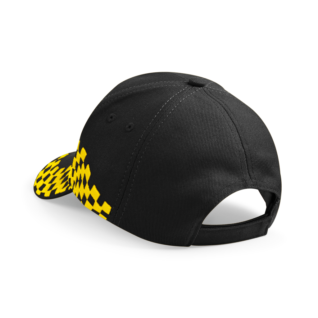 Beechfield® Casquette Grand Prix Black / Yellow (B159)