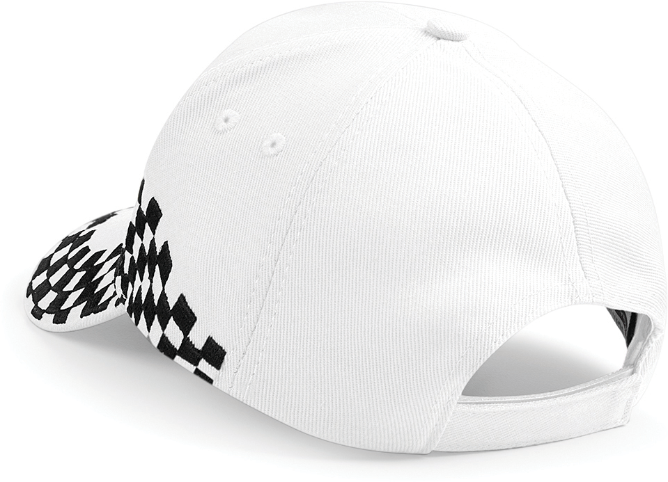 Beechfield® Casquette Grand Prix White / Black (B159)