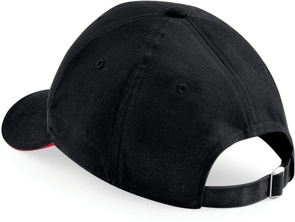 Beechfield® Casquette Athleisure - 6 panneaux Black / Classic Red (B20)