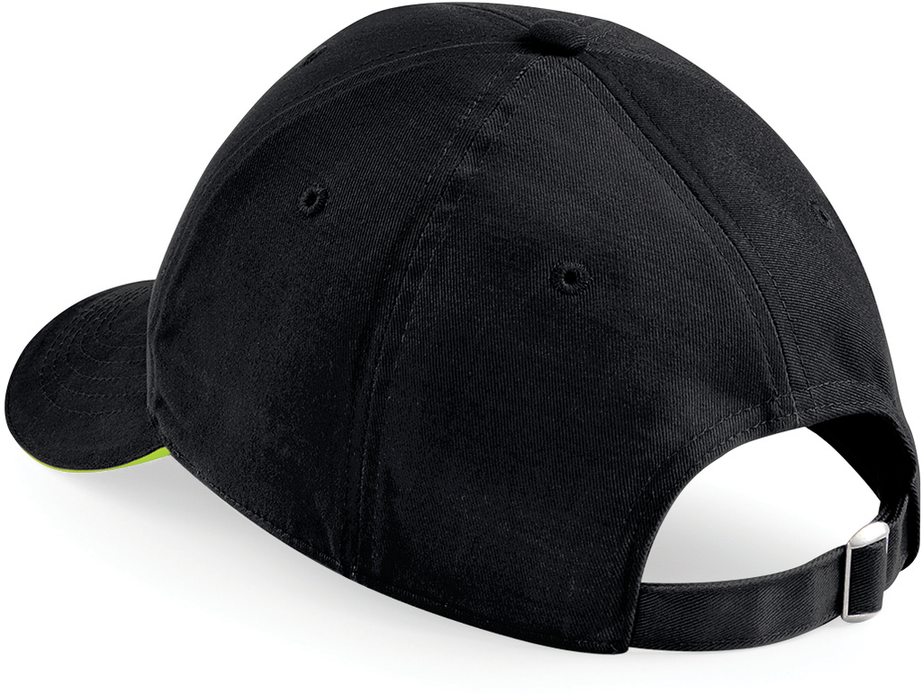 Beechfield® Casquette Athleisure - 6 panneaux Black / Lime Green (B20)