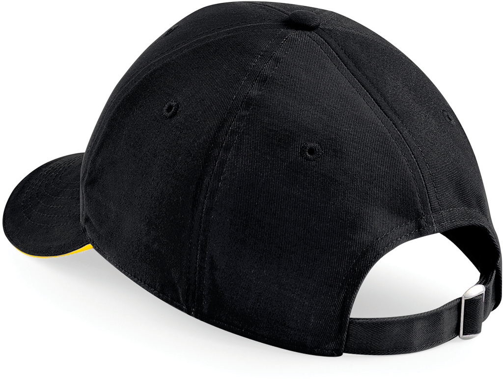 Beechfield® Casquette Athleisure - 6 panneaux Black / Yellow (B20)