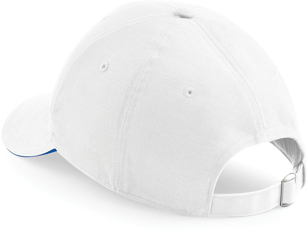 Beechfield® Casquette Athleisure - 6 panneaux White / Bright Royal (B20)