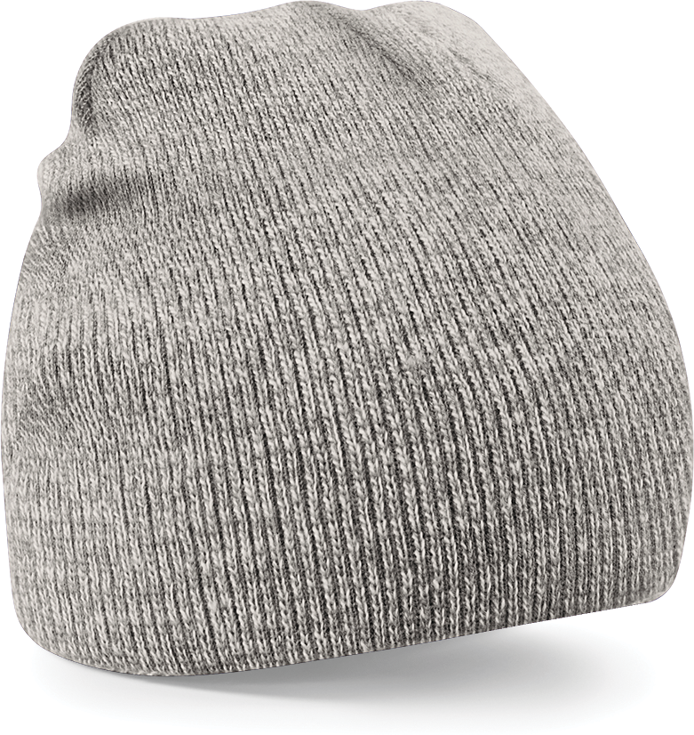 Beechfield® Bonnet Beanie original Pull-On Heather Grey (B44)