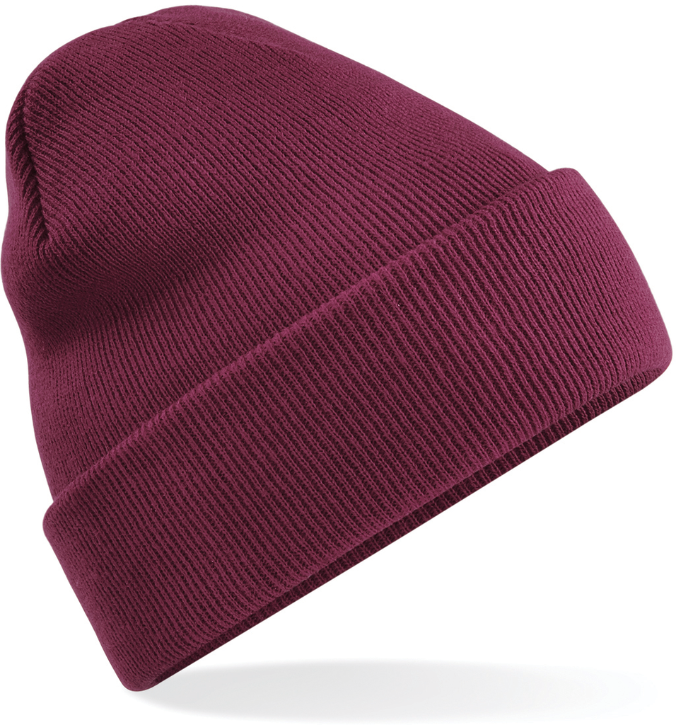 Beechfield® Bonnet Original à revers Burgundy (B45)