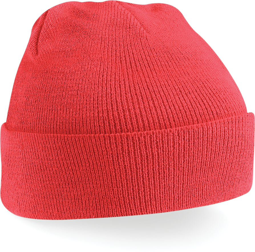 Beechfield® Bonnet Original à revers Coral (B45)
