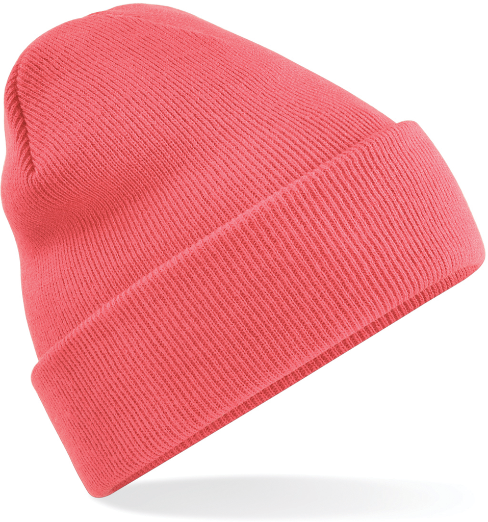 Beechfield® Bonnet Original à revers Coral (B45)