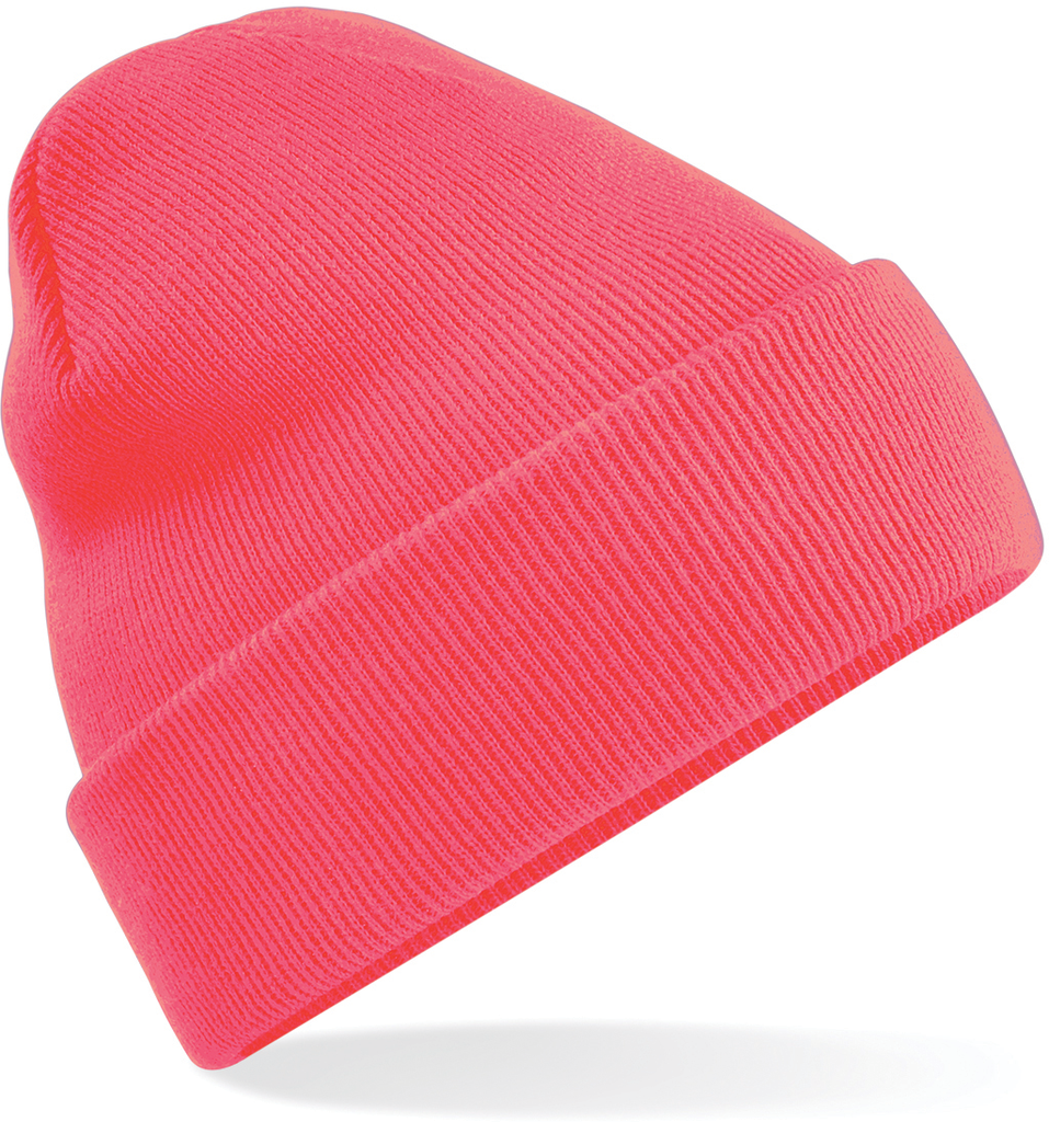 Beechfield® Bonnet Original à revers Fluorescent Pink (B45)